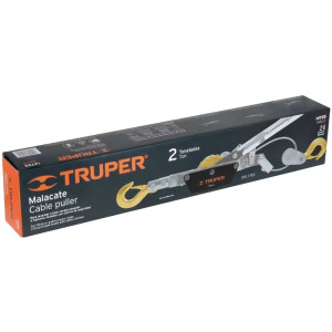 Templadoras con Ratchet 2 Toneladas, doble cremallera, en acero, ideal para tensado y remolque, MAL-2 14725 Truper