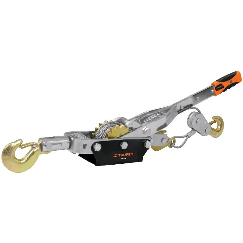 Templadoras con Ratchet 4 Toneladas, doble cremallera, en acero, ideal para tensado y remolque, MAL-4 14727 Truper