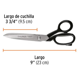 Tijeras para Sastre 9" Industrial Textil Pollerias Truper 102944