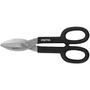 Tijera para Hojalatero 10", en acero al carbono, mango cubierto en PVC, TH-10P 26050 Pretul
