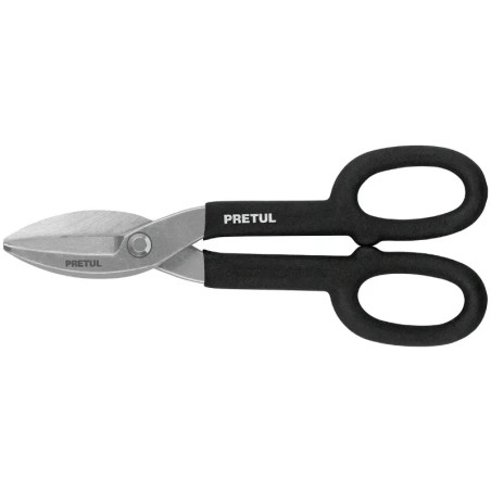 Tijera para Hojalatero 10", en acero al carbono, mango cubierto en PVC, TH-10P 26050 Pretul