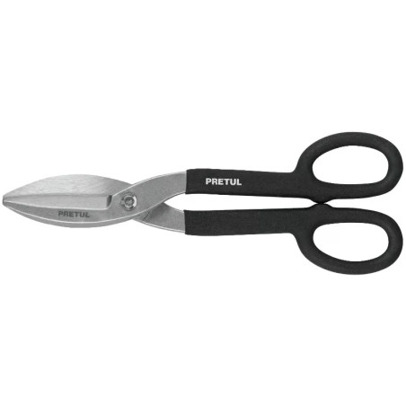 Tijera para Hojalatero 12", en acero al carbono, mango cubierto en PVC, TH-12P 26051 Pretul