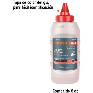 Gis rojo de repuesto para tiralinea alta visibilidad 8oz, REP-TL-R 18578 Truper