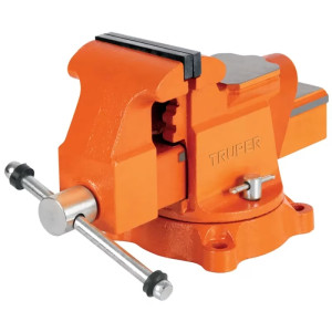 Tornillo de Banco Industrial Ancho de Mordaza 4", Apertura Max 4 15/16" Peso 11.4kg, TA-4 18592 Truper