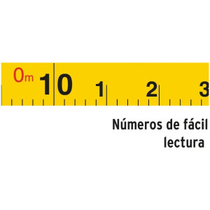 Wincha Fibra de Vidrio, Tipo Cruceta 30 Metros, Mango Ergonomico, TFC-30ME 12646 Truper