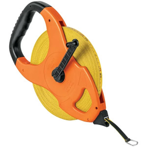 Wincha Fibra de Vidrio, Tipo Cruceta 100 Metros, Mango Ergonomico, TFC-100ME 12645 Truper