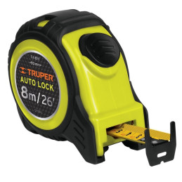  Wincha Flexometro Auto-Lock 8M con TPR, cinta medicion ambos lados, carcasa ABS, FA-8M 10749 Truper 22.881356 Wincha Flexometro