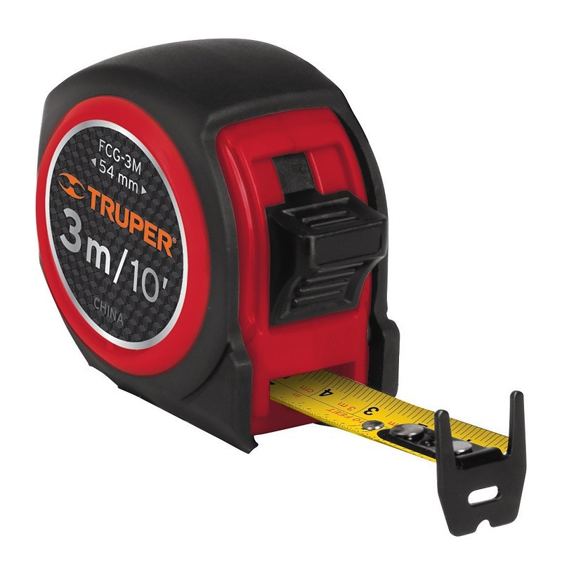  Wincha Flexometro Compactas 3M con TPR, cinta medicion ambos lados, carcasa ABS, FCG-3M 12771 Truper 7.288136 Wincha Flexometro