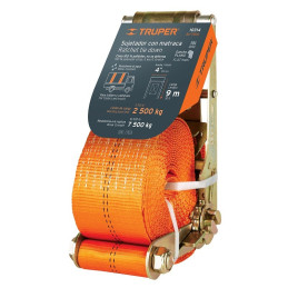  Sujetadores de Carga con Ratchet, Carga Maxima 6000kg, ideal para Trailers y Camiones, SU-6000 10314 Truper 161.016949 Sujetado