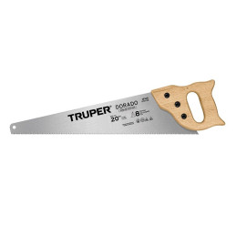  Serrucho Dorado 22" Espesor 0.8mm, DPP 7 en acero alto carbono templado, STD-22 18169 Truper 20.338983 Serrucho Dorado 22" Espe