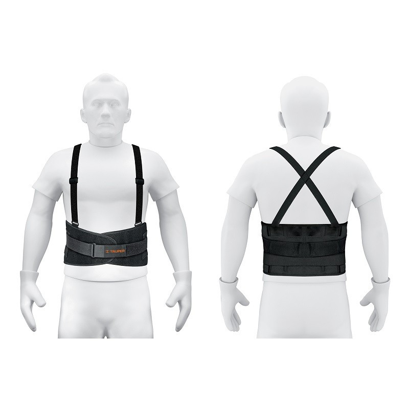  Faja con Tirantes y Cinturon ajustable Talla CH 28-32, cierre con velcro, FAJA-SX 10955 Truper 24.576271 Faja con Tirantes y Ci