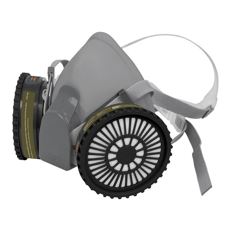  Respirador Profesional con Cartuchos Incluido Multi-Gas Media Cara, Banda Elastica, KIT-RES-MU 13730 Truper 99.152542 Respirado