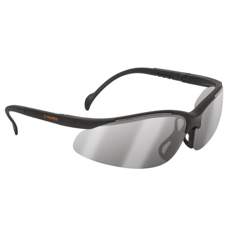  Lentes de Seguridad Vision Espejo Plata, 100% Policarbonato con UV Antirayadura, LEDE-EP 10825 Truper 7.457627 Lentes de Seguri