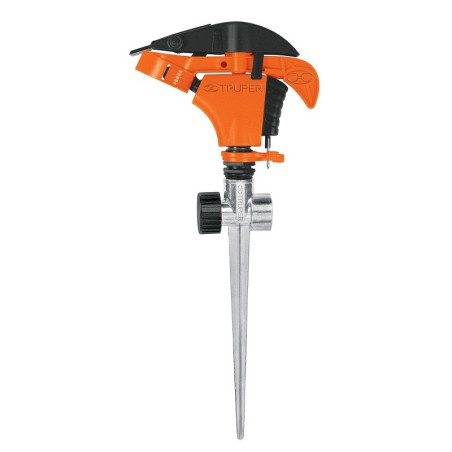  Aspersor Plastico 2 via 3/4", Estaca 21cm, Alcance 8.5m, Area 360, 50 PSI, Para conexion en Serie, ASP-P11X 10339 Truper 12.033