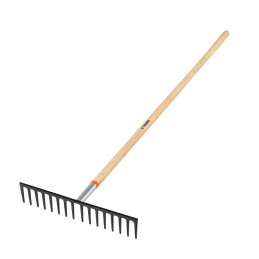  Rastrillos 46cm 16 dientes Mango Fresno 152cm 60" Recto Truper R-16MX 17888 53.389831 Rastrillo Recto 16 dientes, Mango de fres