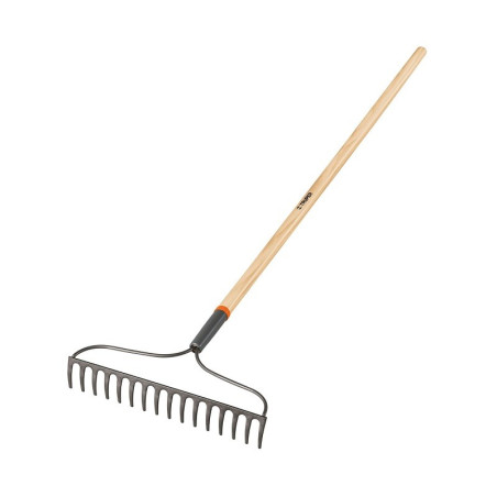  Rastrillos 41cm 16 Dientes Mango 137cm 54" Jardinero Truper R-16AM 17882 24.576271 Rastrillo Jardinero 16 dientes, Mango de Pin