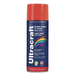  Pintura en Spray Ultracraft Rojo Brillante, 400ml, secado rapido libre de Plomo, PA-RB-U 40024 Truper 4.322034 Pintura en Spray