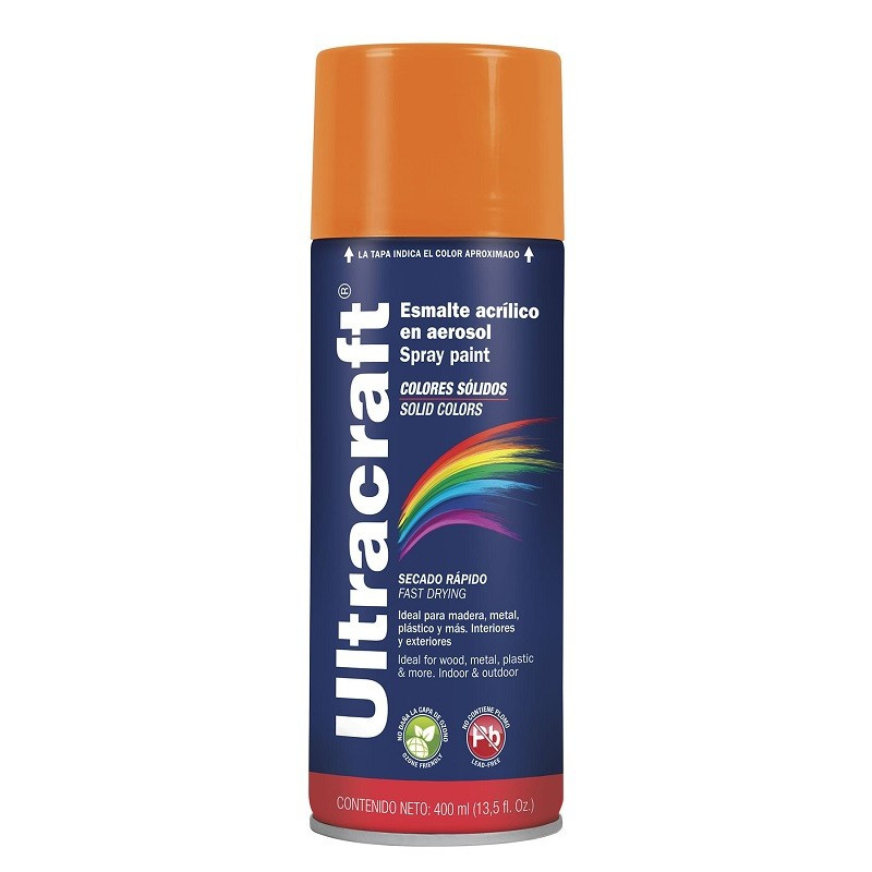  Pintura en Spray Ultracraft Caterpillar, 400ml, secado rapido libre de Plomo, PA-CA-U 40040 Truper 4.322034 Pintura en Spray Ul