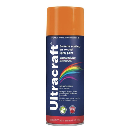  Pintura en Spray Ultracraft Caterpillar, 400ml, secado rapido libre de Plomo, PA-CA-U 40040 Truper 4.322034 Pintura en Spray Ul