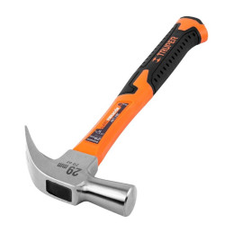  Martillo 20oz uña curva Cabeza Conica Pulidos, Boca29mm Mango13" de Fibra de Vidrio, MAC-29F 10852 Truper 23.728814 Martillo 20