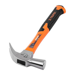  Martillo 16oz uña curva Cabeza Conica Pulidos Boca27mm, Mango13" de Fibra de Vidrio, MAC-27F 10851 Truper 21.186441 Martillo 16