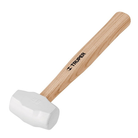  Martillo de Goma Cabeza 8oz 1 3/4", Hule 100% virgen, Cabeza blanca, MH-8 16930 Truper 10.169492 Martillo de Goma Cabeza 8oz 1 