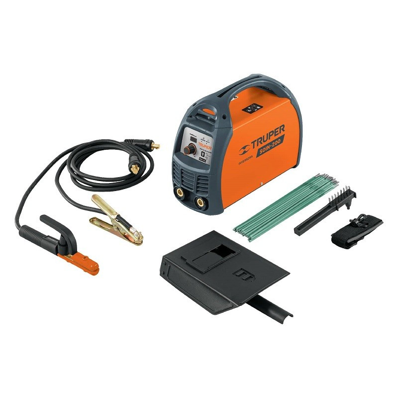  Maquina de Soldar Inversor Soldadoras 30 - 200A SMAW TIG, Incluye PortaElectrodo Careta y Cepillo, SOIN-200 13696 Truper 558.47