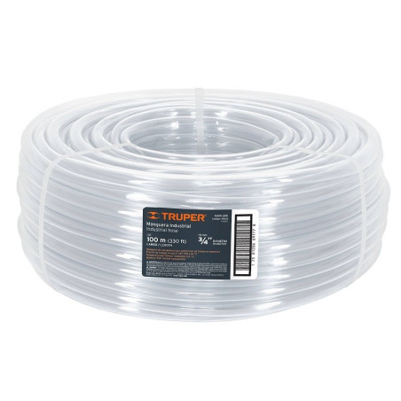  Manguera Industrial 3/4" Espesor 2mm, 100 Metros Peso 16Kg, MAN-3/4I 19870 Truper 262.711864 Manguera Industrial 3/4" Espesor 2