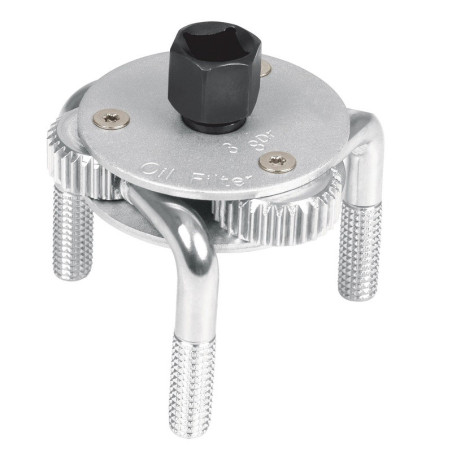  Llave filtro de Aceite 3 Puntos Max 4 1/2" Min 3", Uso con Ratchet encastre 1/2" y 3/8", LL-FA-MA 14543 Truper 61.016949 Llave 