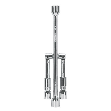  Llave de Rueda Auto Plegable Pulidas y Cromada 14" 17mm, 3/4",13/16",7/8", LLCR-14X 15484 Truper 33.050847 Llave de Rueda Auto 