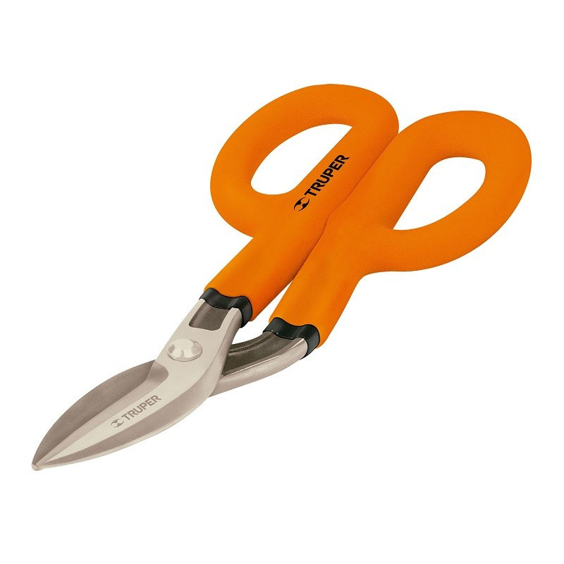  Tijera para Hojalatero Angulada 10", en acero al carbono, mango vinil acoginado, TH-10C 18523 Truper 29.661017 Tijera para Hoja