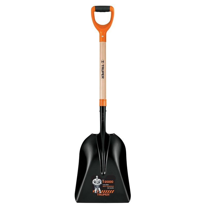  Lampa Carbonera T-2000, Puño Y, Cuchara Ancho 12 1/4" Largo 22 3/4" Largo Total 43 1/2", PCAY-P 17164 Truper 41.525424 Lampa Ca