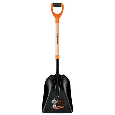  Lampa Carbonera T-2000, Puño Y, Cuchara Ancho 12 1/4" Largo 22 3/4" Largo Total 43 1/2", PCAY-P 17164 Truper 41.525424 Lampa Ca