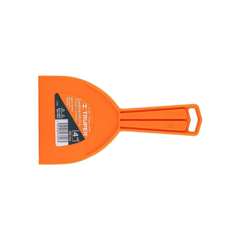  Espatula Plastica 4" Resistente a Solventes Ligeras Y flexible, en Polipropileno, ET-4P 14445 Truper 1.694915 Espatula Plastica