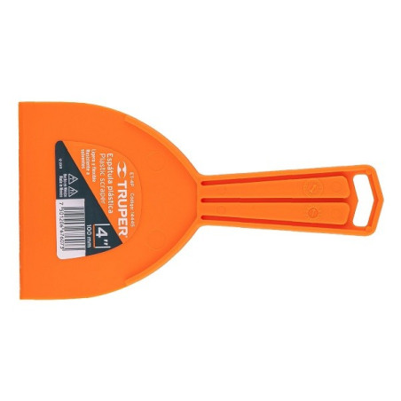  Espatula Plastica 4" Resistente a Solventes Ligeras Y flexible, en Polipropileno, ET-4P 14445 Truper 1.694915 Espatula Plastica