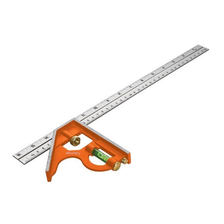  Escuadra de Combinacion 16", Acero Inoxidable, Para Angulos de 45 y 90 Grados, ECT-16 14381 Truper 26.271186 Escuadra de Combin