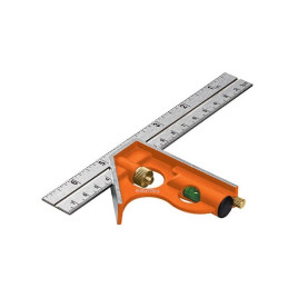  Escuadra de Combinacion 6", Acero Inoxidable, Para Angulos de 45 y 90 Grados, ECT-6 14369 Truper 12.627119 Escuadra de Combinac