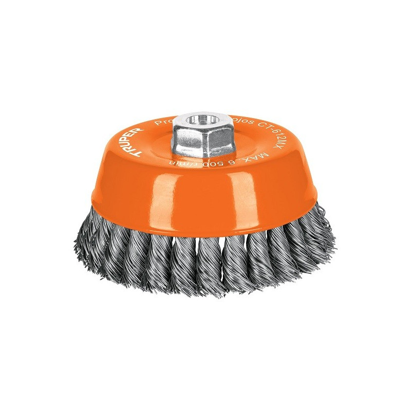  Escobillas Tipo Copa 5" Alambre Trenzado Grueso M14 Truper 11543  28.813559 Escobilla Tipo Copa, Alambre Trenzado Grueso 5" x11