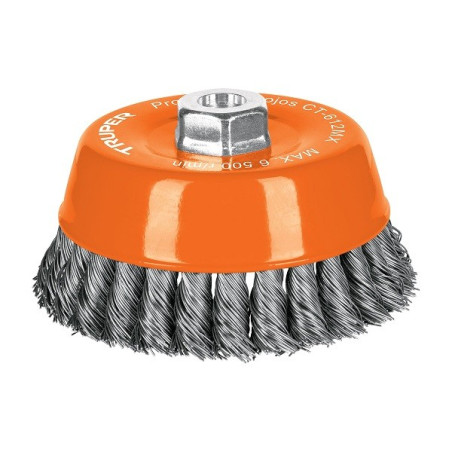  Escobillas Tipo Copa 5" Alambre Trenzado Grueso M14 Truper 11543  28.813559 Escobilla Tipo Copa, Alambre Trenzado Grueso 5" x11