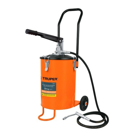  Bomba Inyectora de grasa 5800 PSI 24kg. Alta Presion, Flujo 3.1g Manguera 1/4" Cubeta 28x39cm, BOMIN-24 16850 Truper 457.627119