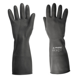  Guantes de Caucho Talla M con recubrimiento de Neopreno puño largo, para Manejo de Quimicos, GU-QUIM-M 14270 Truper 10.338983 G