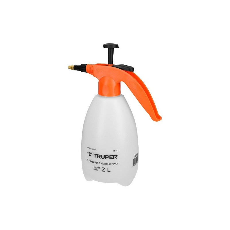  Fumigador domestico 2 litros 0.5 Galones, Boquilla de Laton Ajustable, FDO-2 10235 Truper 15.847458 Fumigador domestico 2 litro