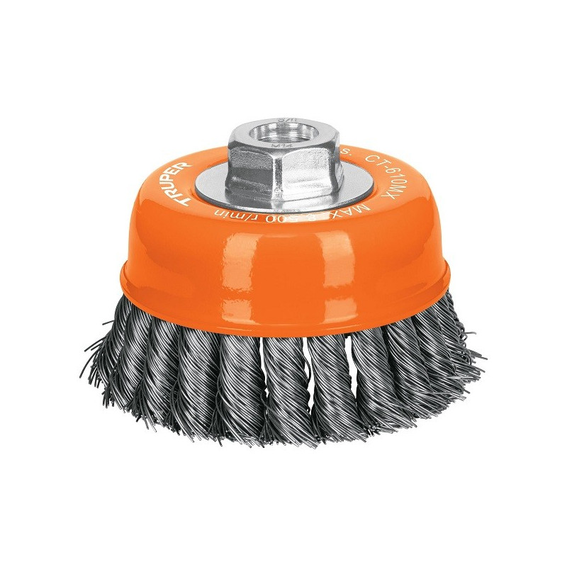  Escobillas Tipo Copa 4" Alambre Trenzado Grueso M14 Truper 17532 22.033898 Escobilla Tipo Copa, Alambre Trenzado Grueso 4" Espe
