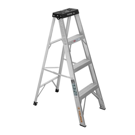  Escaleras de Tijera 3 Peldaños T3 Max2.4m P3.7kg EAluminio, Truper 16741 133.898305 Escalera 3 Peldaños Tipo Tijera, 150 kg Tip
