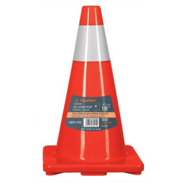  Conos de Precaucion 45 cm con Reflejante 10 cm de PVC, Resistente a Impactos, Peso 1.05 kg, CONO-45R 13121 Truper 28.813559 Con