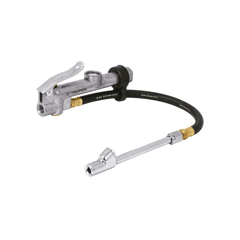  Inflador Calibrador de Cabeza Doble Profesional, Cuerpo Metalico, Max Presion 120 PSI, INFCA 19028 Truper 62.711864 Inflador Ca