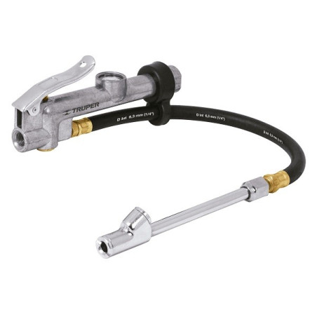  Inflador Calibrador de Cabeza Doble Profesional, Cuerpo Metalico, Max Presion 120 PSI, INFCA 19028 Truper 62.711864 Inflador Ca