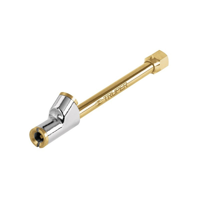 Inflador doble Cabeza Metalico, para llantas de Camion, 1/4 NPT, VAL-INF-1/4 19089 Truper 12.542373 Inflador doble Cabeza Metal