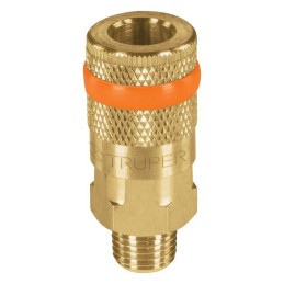  Acoples Rapido de Laton Macho, Cuerda 1/4 NPT, COPLE-MA-1/4 19085 Truper 9.40678 Acoples Rapido de Laton Macho, Cuerda 1/4 NPT,