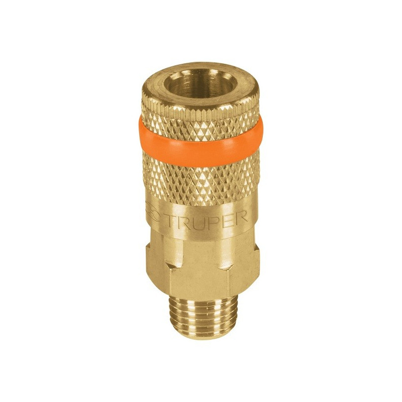  Acoples Rapido de Laton Macho, Cuerda 1/4 NPT, COPLE-MA-1/4 19085 Truper 9.40678 Acoples Rapido de Laton Macho, Cuerda 1/4 NPT,